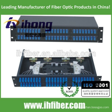 48 ports Fixed Rack-mount Fiber Optic Patch Panel / mini ODF / boîte à bornes